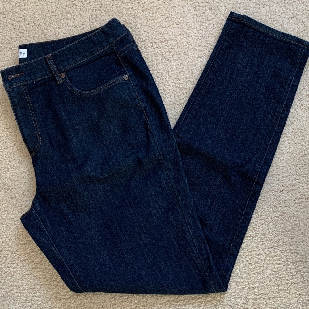 LOFT Women's Dark Blue Skinny Jeans
